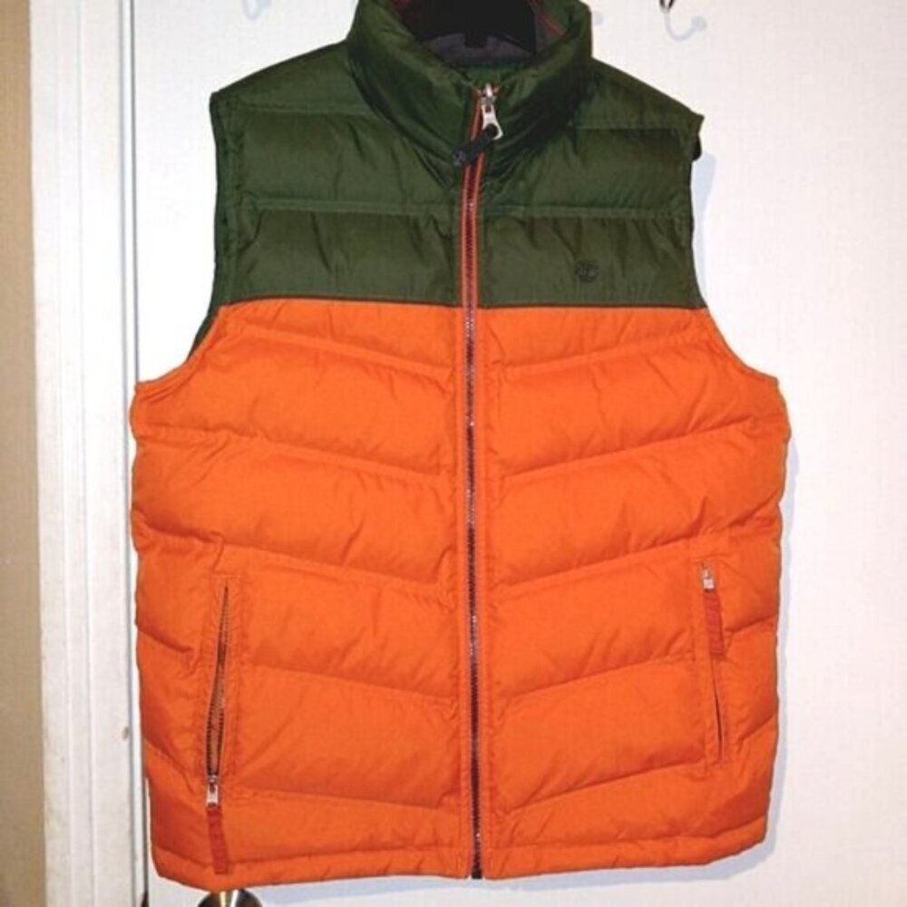 TIMBERLAND Reversible Puffer Color Block Utility Retreat Vest - Picture 6 of 16